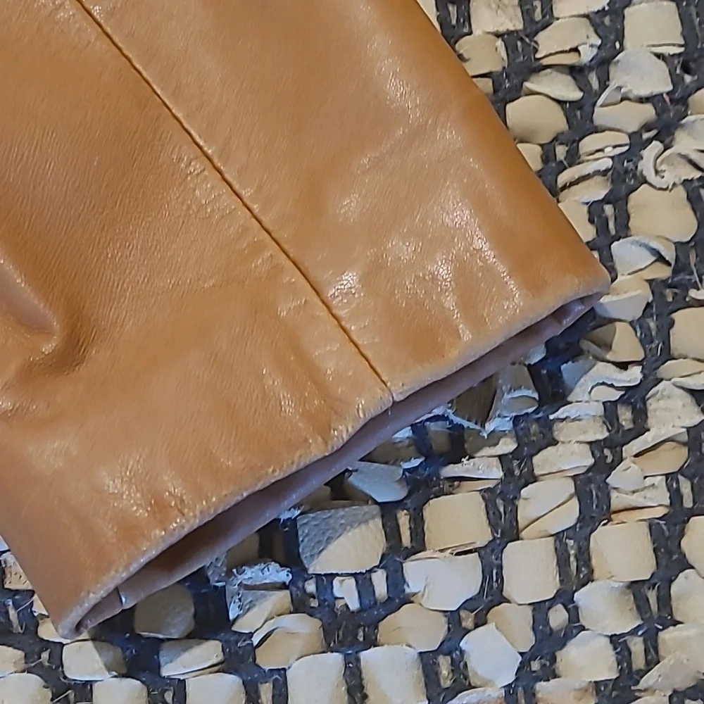 MICHAEL KORS CLASSIC BUTTERSCOTCH TAN LEATHER JACKET COAT - Picture 9 of 16